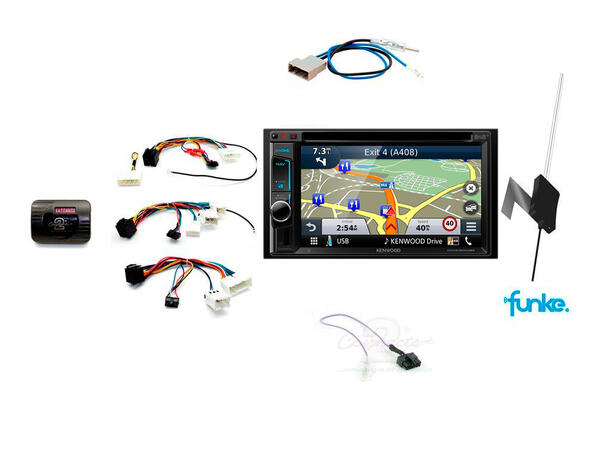 Kenwood DNX5190DAB komplett pakke Nissan Note (2009 - 2012)